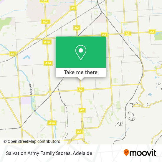 Mapa Salvation Army Family Stores