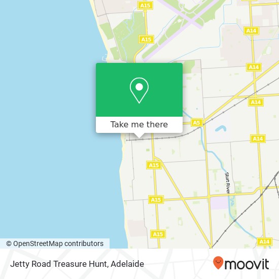 Jetty Road Treasure Hunt map