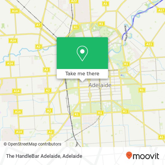 The HandleBar Adelaide map