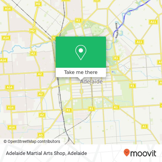 Adelaide Martial Arts Shop map