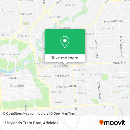 Maylands Tram Barn map