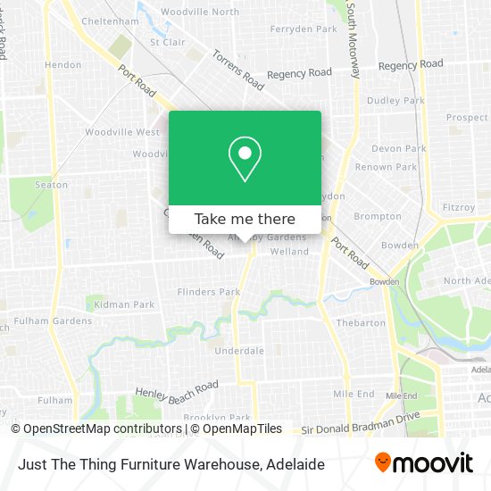 Just The Thing Furniture Warehouse map