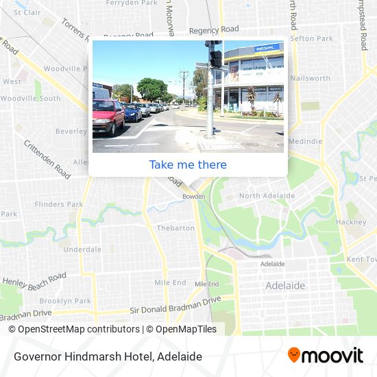 Mapa Governor Hindmarsh Hotel