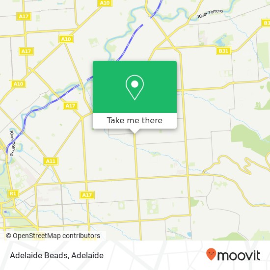 Adelaide Beads map