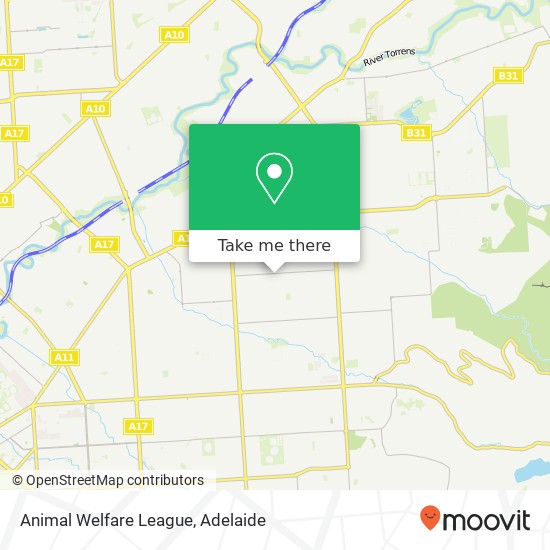 Animal Welfare League map