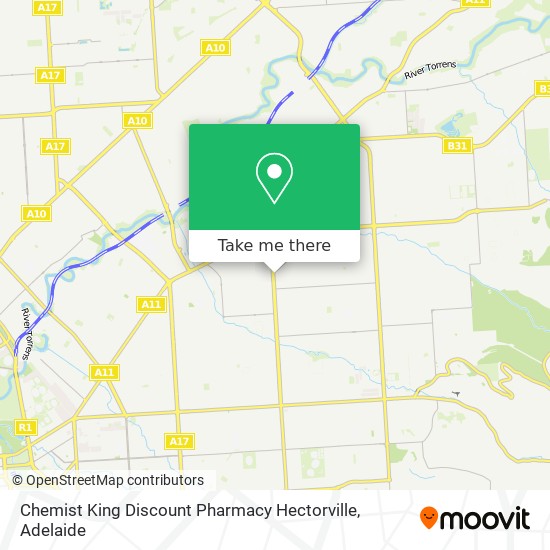 Mapa Chemist King Discount Pharmacy Hectorville