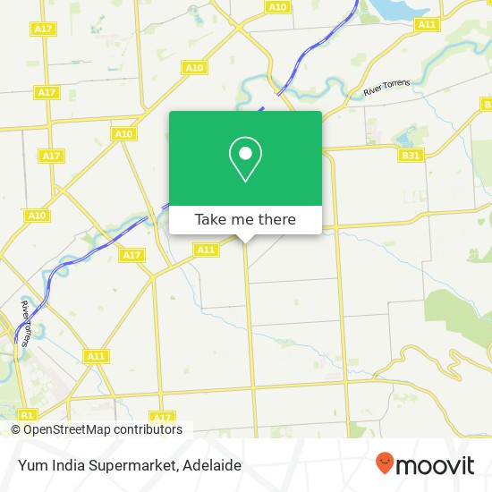 Yum India Supermarket map