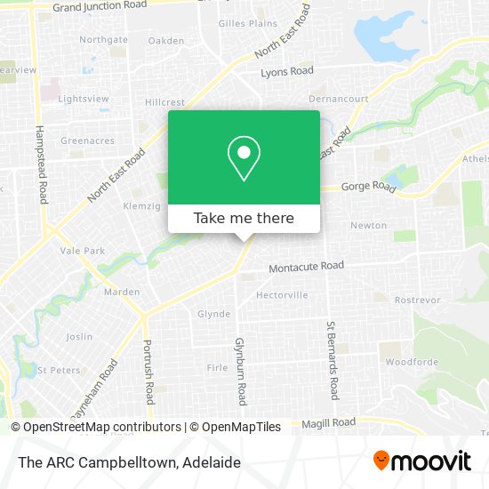 Mapa The ARC Campbelltown