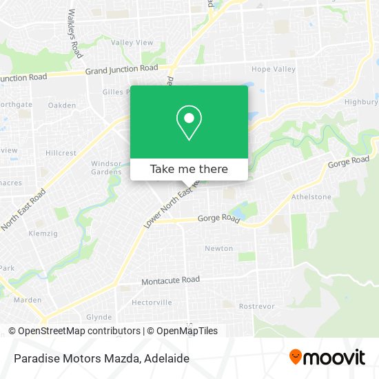 Paradise Motors Mazda map