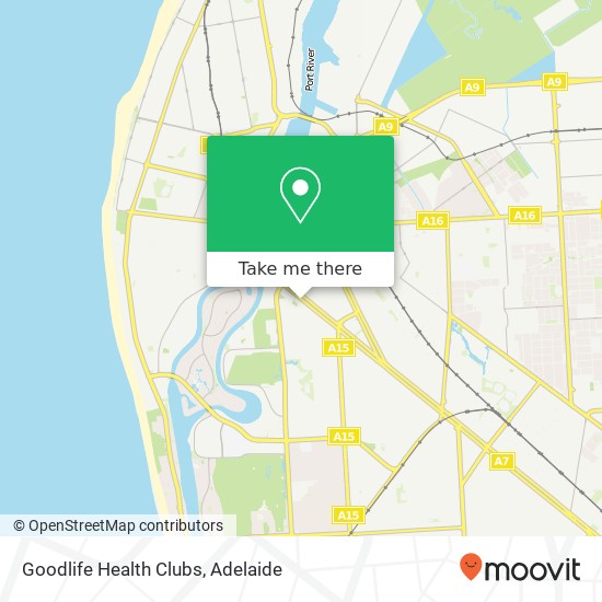 Goodlife Health Clubs map