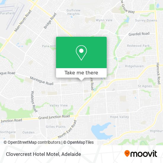 Clovercrest Hotel Motel map