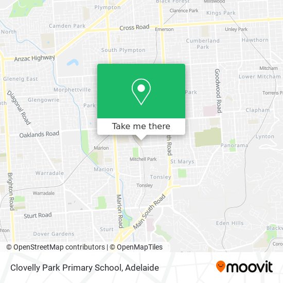 Mapa Clovelly Park Primary School