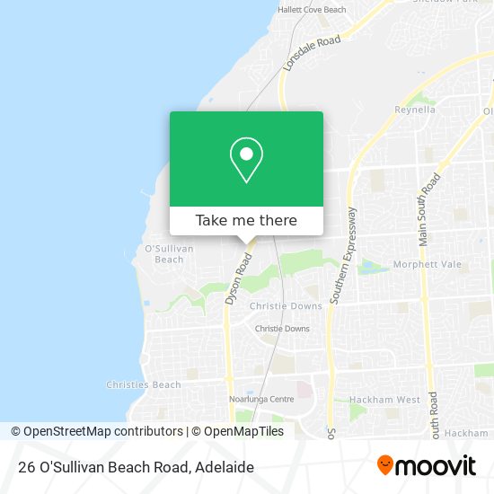 26 O'Sullivan Beach Road map
