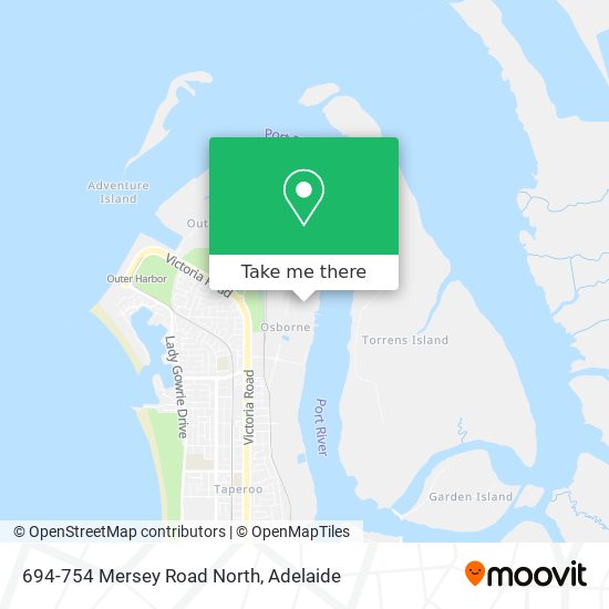 694-754 Mersey Road North map