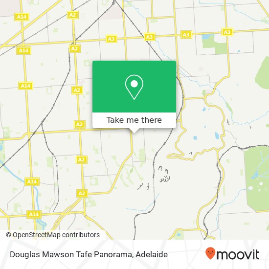 Douglas Mawson Tafe Panorama map