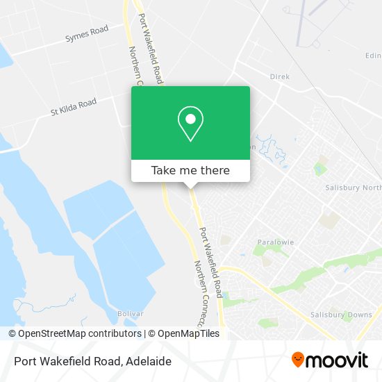 Port Wakefield Road map