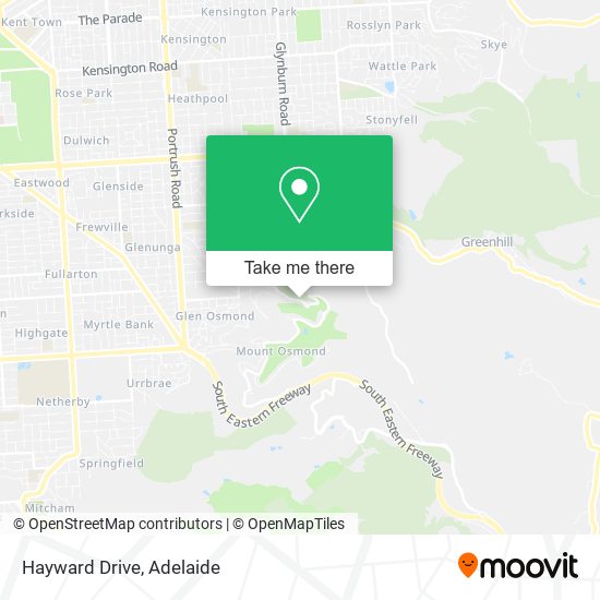 Hayward Drive map