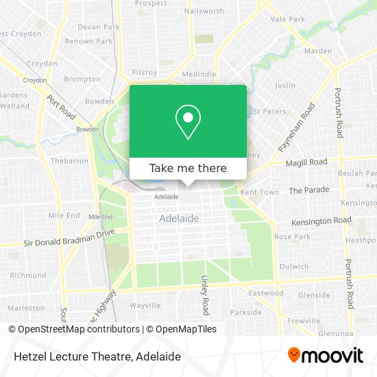 Hetzel Lecture Theatre map