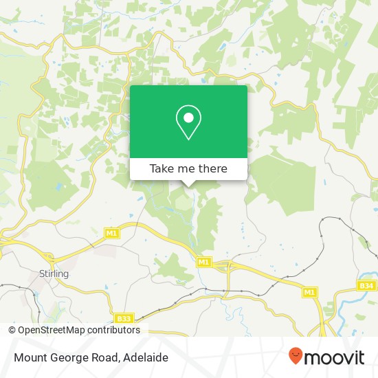 Mount George Road map