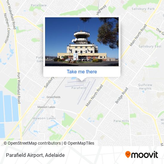 Mapa Parafield Airport