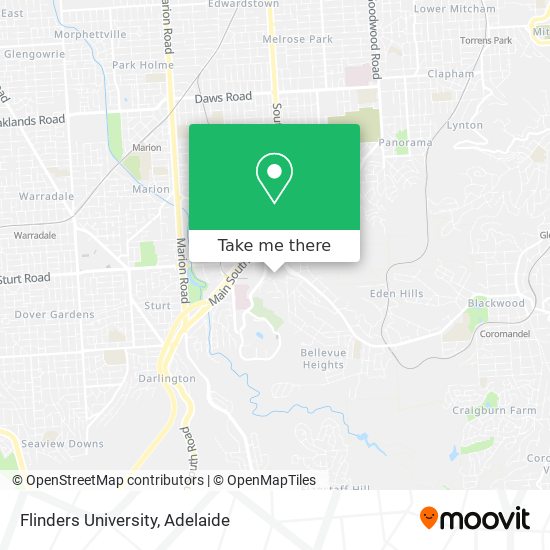 Mapa Flinders University