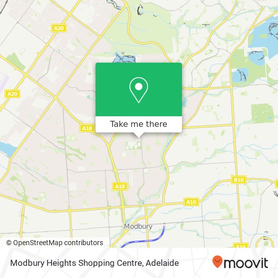 Modbury Heights Shopping Centre map