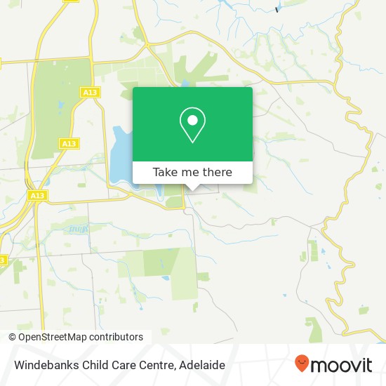 Mapa Windebanks Child Care Centre