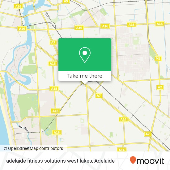 Mapa adelaide fitness solutions west lakes