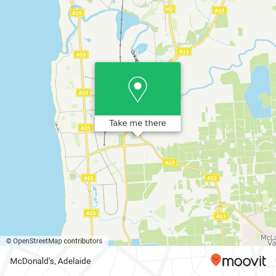 McDonald's, Noarlunga Ave Old Noarlunga SA 5168 map