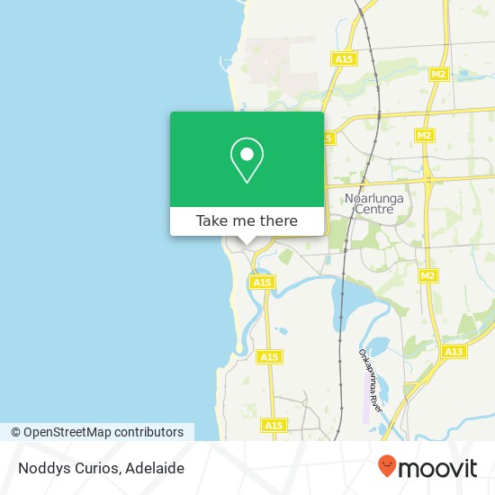 Mapa Noddys Curios, 11 Gawler St Port Noarlunga SA 5167