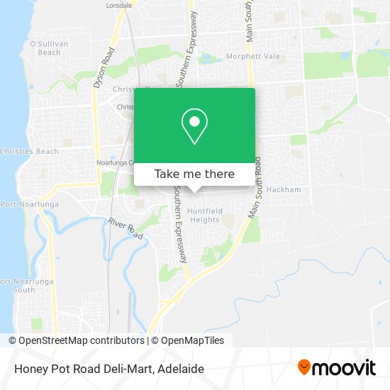 Honey Pot Road Deli-Mart map