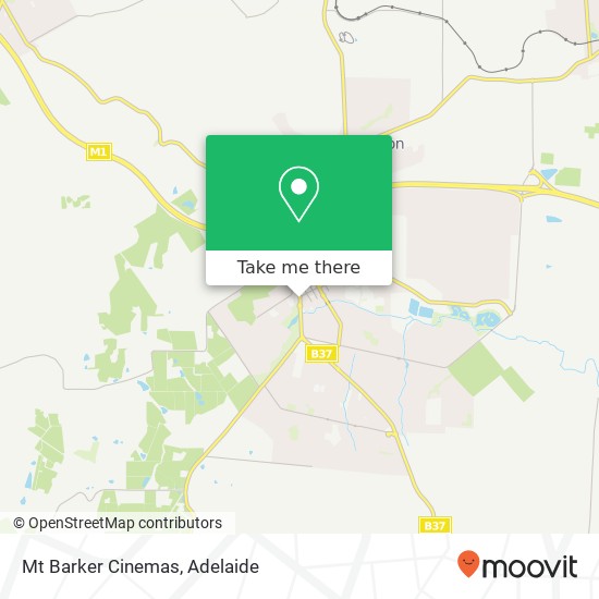 Mt Barker Cinemas map