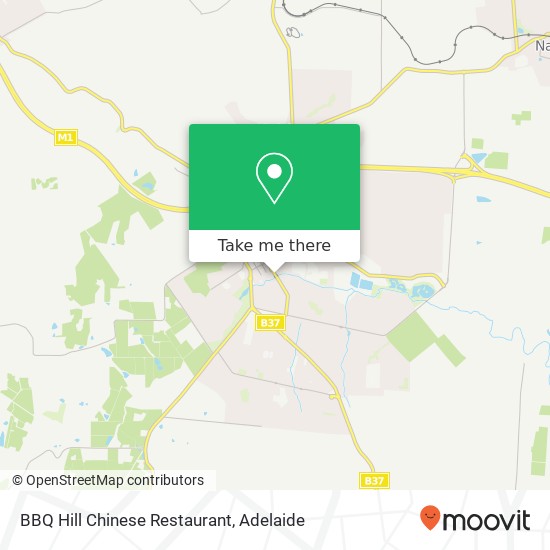 Mapa BBQ Hill Chinese Restaurant, Hutchinson St Mount Barker SA 5251