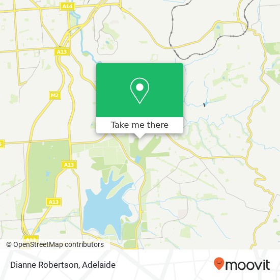 Mapa Dianne Robertson, 81 Ridgway Dr Flagstaff Hill SA 5159