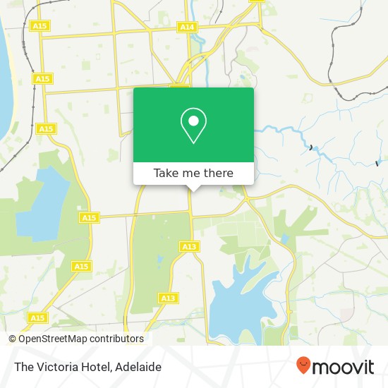 Mapa The Victoria Hotel, Main South Rd O'Halloran Hill SA 5158