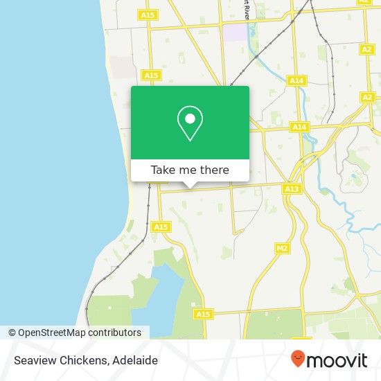 Mapa Seaview Chickens, Seacombe Rd Seacliff Park SA 5049