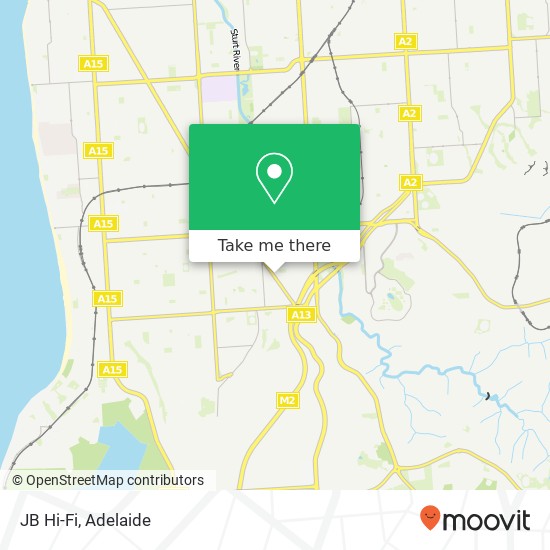 JB Hi-Fi, Diagonal Rd Sturt SA 5047 map