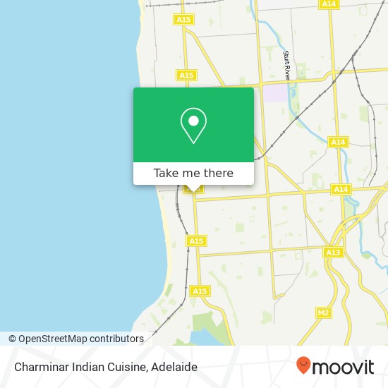 Mapa Charminar Indian Cuisine, 450 Brighton Rd Brighton SA 5048