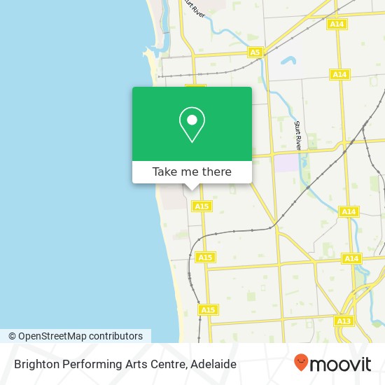 Brighton Performing Arts Centre map