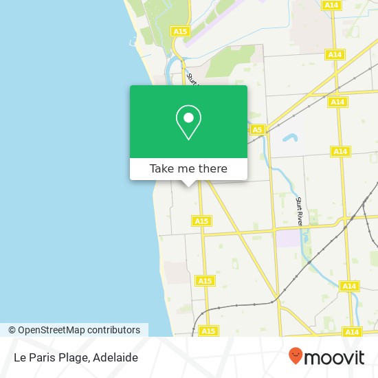 Le Paris Plage, 73 Partridge St Glenelg South SA 5045 map