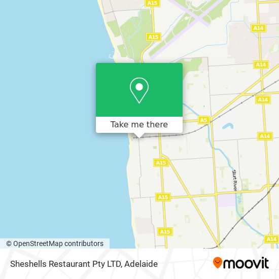 Mapa Sheshells Restaurant Pty LTD
