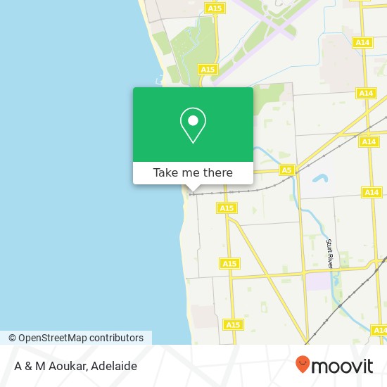 Mapa A & M Aoukar, 4 Jetty Rd Glenelg SA 5045