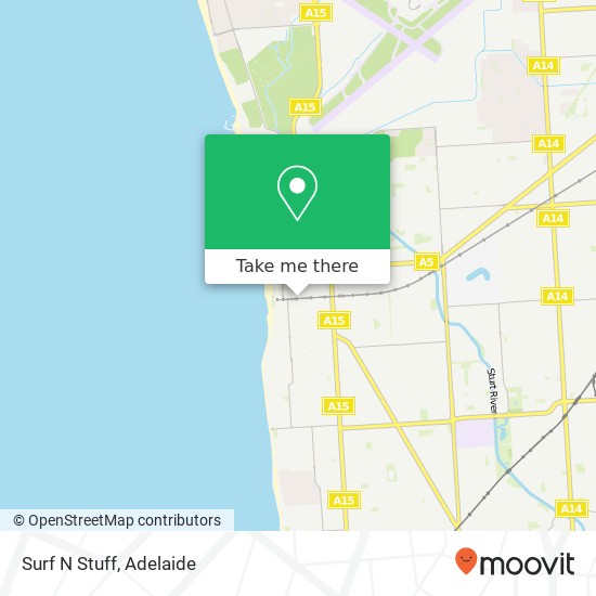 Mapa Surf N Stuff, 59 Jetty Rd Glenelg SA 5045