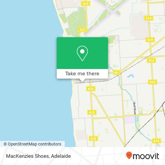 MacKenzies Shoes, Jetty Rd Glenelg SA 5045 map