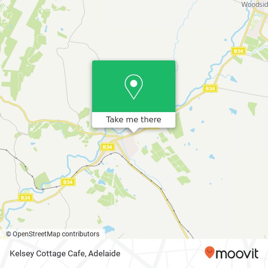 Kelsey Cottage Cafe, Onkaparinga Valley Rd Balhannah SA 5242 map