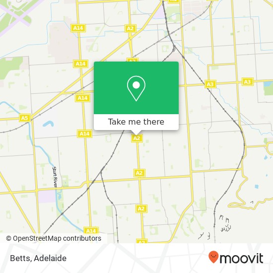 Mapa Betts, 992 South Rd Edwardstown SA 5039