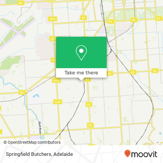 Mapa Springfield Butchers, 26 Castle St Edwardstown SA 5039