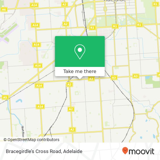 Mapa Bracegirdle's Cross Road, 289-291 Cross Rd Clarence Gardens SA 5039