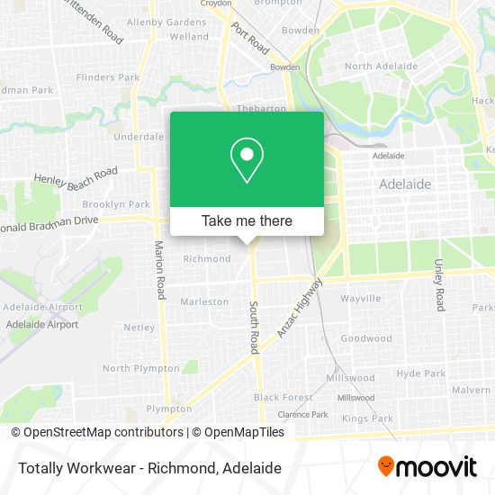 Totally Workwear - Richmond map
