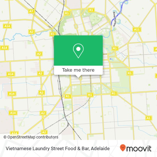 Mapa Vietnamese Laundry Street Food & Bar, 152 Sturt St Adelaide SA 5000